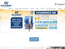 Tablet Screenshot of milainox.com.br